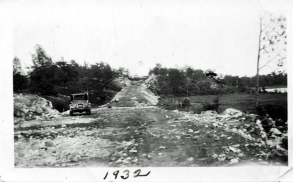 Highway 7 under construction, 1932